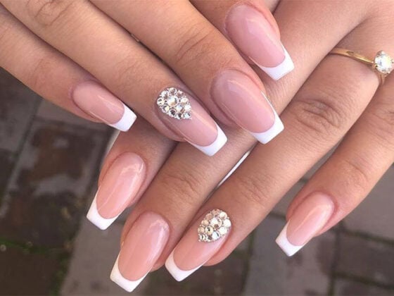 Beautiful Rhinestone Nail Designs